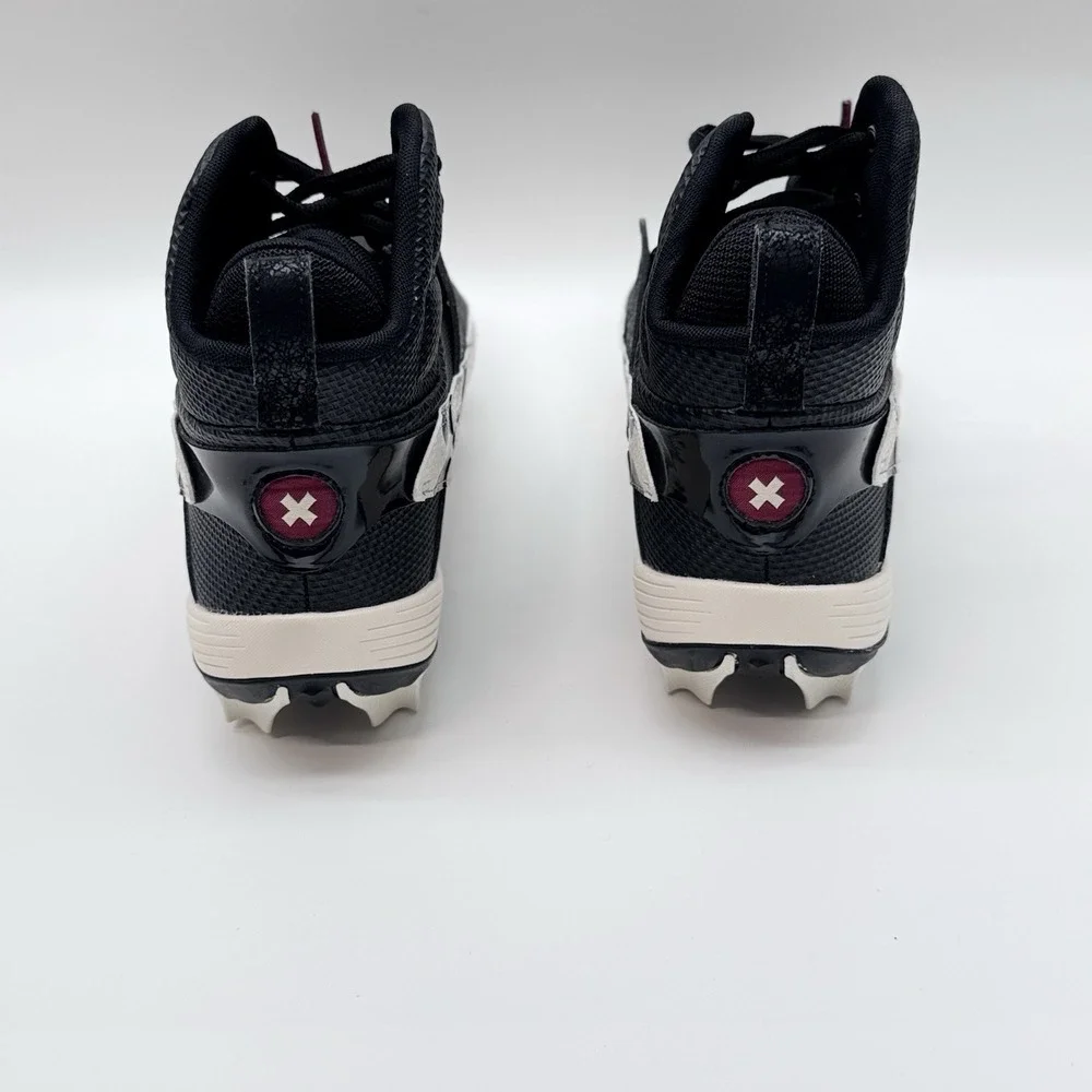Size 7M- Under Armour Mens Harper 10 Rm Baseball Cleats Shoes, Black/White